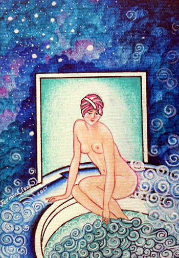 Woman Bathing