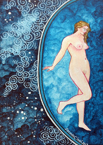 Woman Bathing